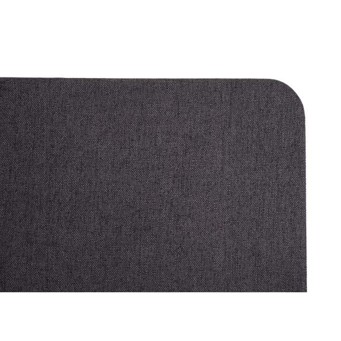 Akustik-Tischtrennwand HWC-G75, Bro-Sichtschutz Schreibtisch Pinnwand, doppelwandig Stoff/Textil ~ 60x160cm braun-grau