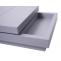 B-Ware Couchtisch HWC-G83, Wohnzimmertisch Ausziehtisch Beistelltisch, drehbar ausziehbar 30x70x70 ~ grau matt