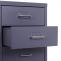 Rollcontainer Boston T851, Schubladenschrank Stahlschrank, 110x28x41cm 10 Schubladen ~ dunkelgrau