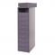 Rollcontainer Boston T851, Schubladenschrank Stahlschrank, 110x28x41cm 10 Schubladen ~ dunkelgrau
