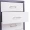 Rollcontainer Boston T851, Schubladenschrank Stahlschrank, 69x28x41cm 5 Schubladen ~ dunkelgrau wei