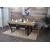 6er-Set Esszimmerstuhl HWC-A50 II, Stuhl Küchenstuhl, Retro 50er Jahre Design ~ Kunstleder/Stoff, hellgrau, helle Beine