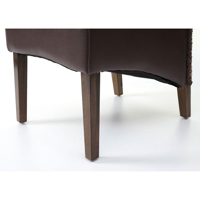 2x Esszimmerstuhl HWC H13, Küchenstuhl Stuhl, Kunstleder Massivholz echtes Rattan Korbgeflecht ~ braun 2x Esszimmerstuhl HWC H13, Küchenstuhl Stuhl, Kunstleder Massivholz echtes Rattan Korbgeflecht ~ braun