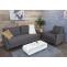 3er Sofa HWC-H23, Loungesofa Dreisitzer Couch, Stecksystem Staufach ~ Stoff/Textil, grau
