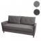 3er Sofa HWC-H23, Loungesofa Dreisitzer Couch, Stecksystem Staufach ~ Stoff/Textil, grau
