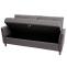 3er Sofa HWC-H23, Loungesofa Dreisitzer Couch, Stecksystem Staufach ~ Stoff/Textil, grau