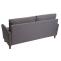 3er Sofa HWC-H23, Loungesofa Dreisitzer Couch, Stecksystem Staufach ~ Stoff/Textil, grau