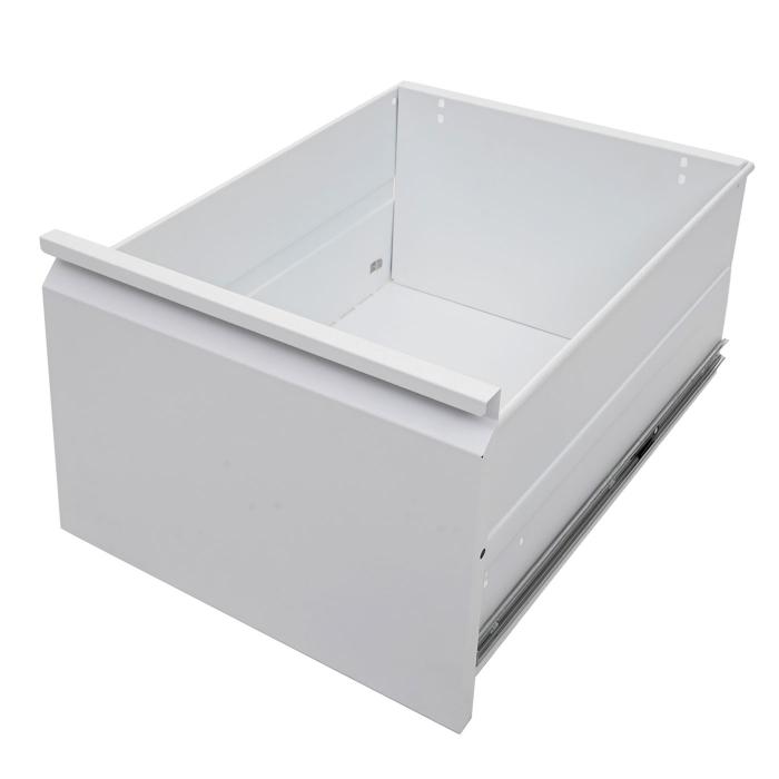 Hngeregisterschrank HWC-H16, Aktenschrank Broschrank Stahlschrank, Format Legal + A4 abschliebar 134x46x62cm ~ wei