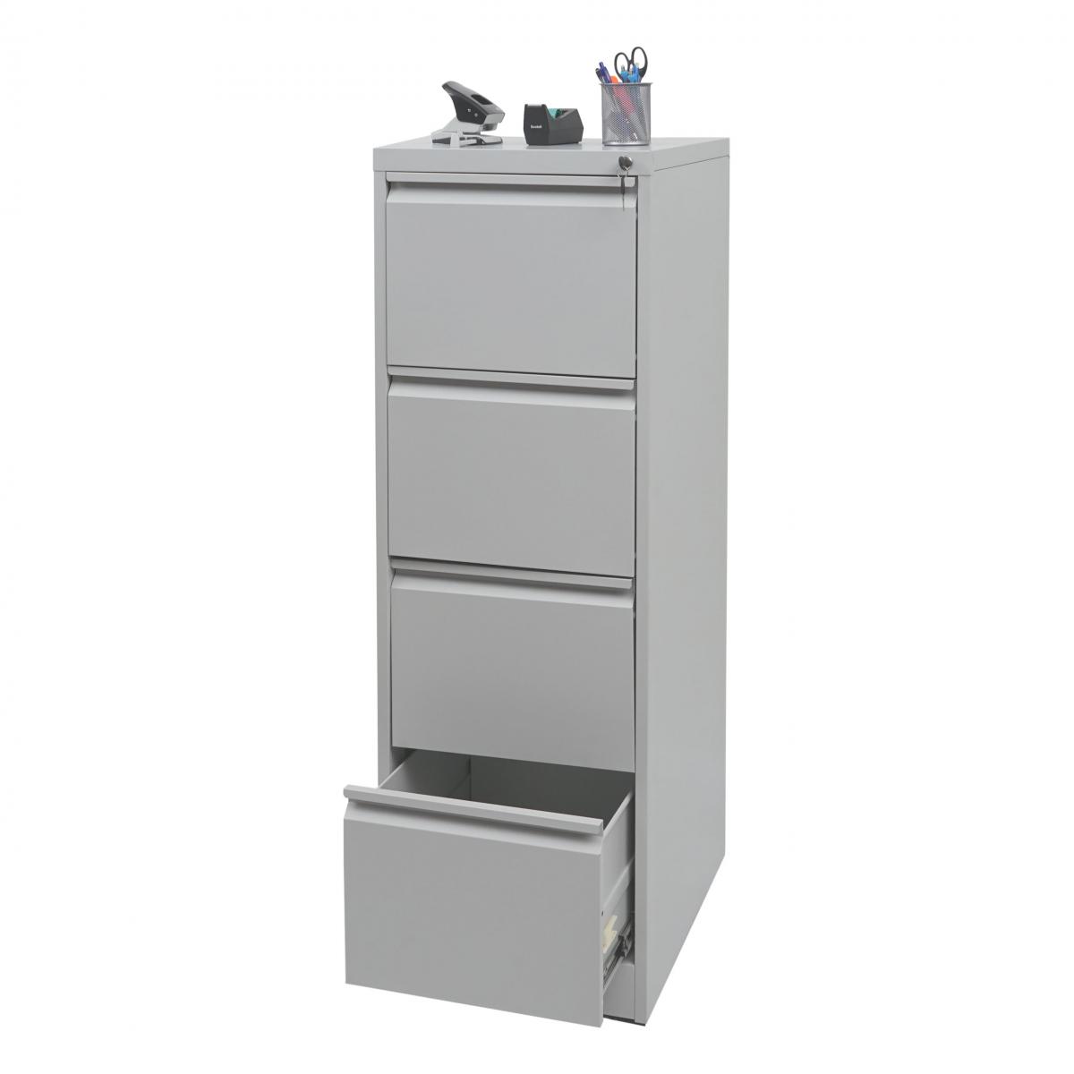 B-Ware (Verbogen SK3) | Hngeregisterschrank HWC-H16, Aktenschrank, Format Legal + A4 abschliebar 134x46x62cm ~ grau