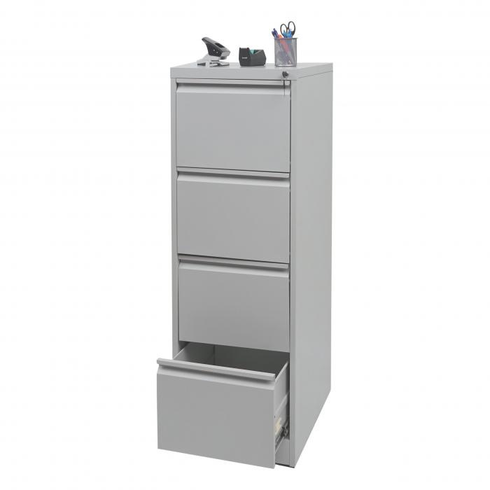 Hngeregisterschrank HWC-H16, Aktenschrank Broschrank Stahlschrank, Format Legal + A4 abschliebar 134x46x62cm ~ grau