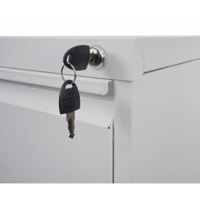 Hngeregisterschrank HWC-H16, Aktenschrank Broschrank Stahlschrank, Format Legal + A4 abschliebar 134x46x62cm ~ grau