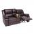2er Kinosessel HWC-H29, Relaxsessel Fernsehsessel Zweisitzer, Getrnkehalter Soft Touch Kunstleder MVG ~ braun