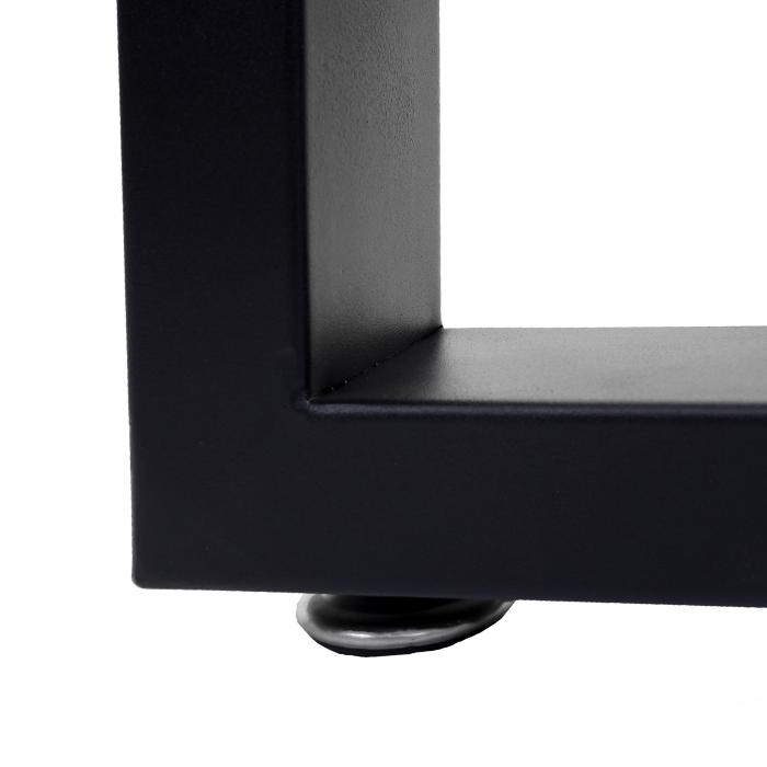 2er-Set Tischbein HWC-H33, fr Couchtisch Sitzbank Tischgestell Tischkufe, Industrial 37x40cm ~ schwarz