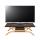 TV-Rack HWC-H38, Fernsehtisch Lowboard TV-Tisch, 35x110x48cm ~ Eiche-Optik
