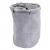 Wäschesammler HWC-C34, Laundry Wäschekorb Wäschebox Wäschesack Wäschebehälter mit Netz, 55x39cm 65l ~ cord grau