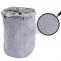 Wschesammler HWC-C34, Laundry Wschekorb Wschebox Wschesack Wschebehlter mit Netz, 55x39cm 65l ~ cord grau
