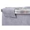 Wschesammler HWC-C34, Laundry Wschekorb Wschebox Wschesack Wschebehlter mit Netz, 55x39cm 65l ~ cord grau