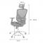 Brostuhl HWC-A61, Schreibtischstuhl, Sliding-Funktion Stoff/Textil ISO9001 ~ mandarin/mandarin