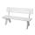 Holzbank Gartenbank Parkbank Oslo 148cm Gastronomie-Qualitt massiv ~ wei