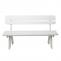 Holzbank Gartenbank Parkbank Oslo 148cm Gastronomie-Qualitt massiv ~ wei