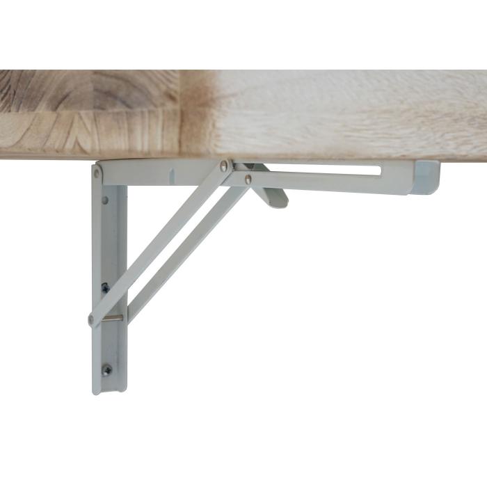 Wandtisch HWC-H48, Wandklapptisch Wandregal Tisch, klappbar Massiv-Holz ~ 100x50cm naturfarben