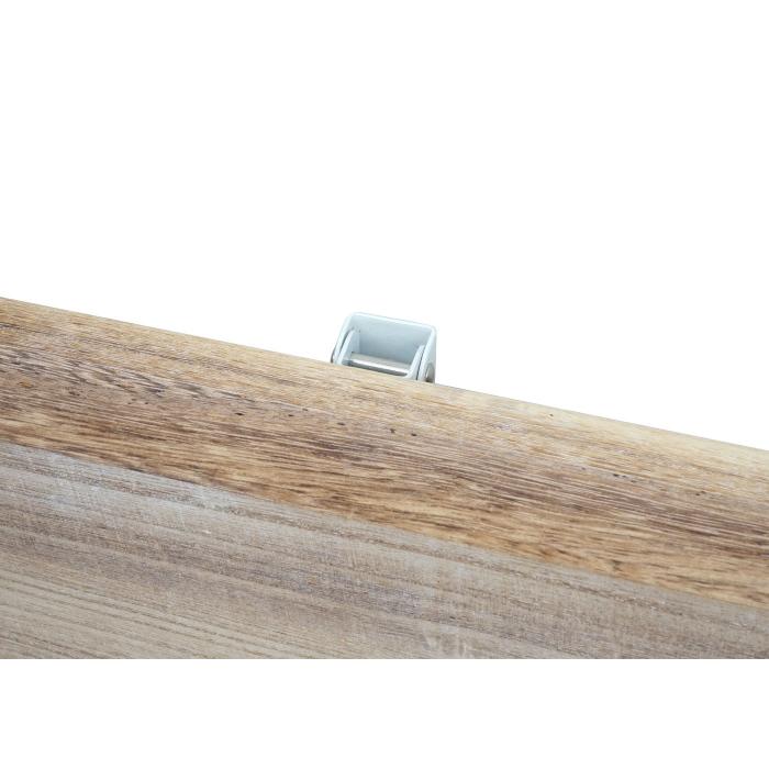 Wandtisch HWC-H48, Wandklapptisch Wandregal Tisch, klappbar Massiv-Holz ~ 100x50cm naturfarben