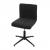 Bürostuhl Kavala II, Schreibtischstuhl Stuhl, höhenverstellbar Drehmechanismus ~ Stoff/Textil dunkelgrau, Fuß schwarz