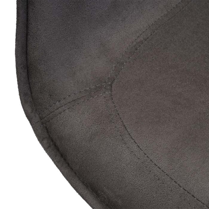 Esszimmerstuhl HWC-H44, Kchenstuhl Stuhl, drehbar Auto-Position Metall ~ Stoff/Textil vintage braun, Fu schwarz