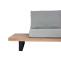 Garten-Garnitur mit Sessel HWC-H54, Lounge-Set Sofa, Spun Poly Akazie Holz FSC Aluminium ~ hellbraun, Polster hellgrau