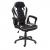 Bürostuhl HWC-F59, Schreibtischstuhl Drehstuhl Racing-Chair Gaming-Chair, Kunstleder ~ schwarz/weiß