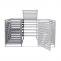 B-Ware (Kratzer/Holzschden SK3) | XL 1er-/2er-Mlltonnenverkleidung Erweiterung HWC-H62, 114x67x97cm Holz ~ hellgrau