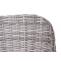 2er-Set Poly-Rattan Gartenstuhl HWC-H65, Rattanstuhl Balkonstuhl Sessel, Spun Poly Akazie MVG ~ grau, Kissen dunkelgrau