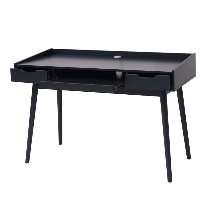 Schreibtisch HWC-A70b, Brotisch Computertisch, MDF 120x55cm ~ dunkelgrau