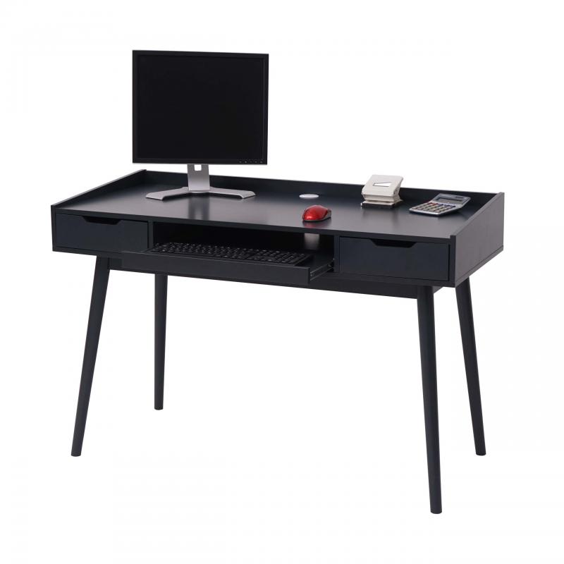 Schreibtisch HWC-A70b, Brotisch Computertisch, MDF 120x55cm ~ dunkelgrau