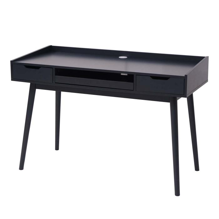 Schreibtisch HWC-A70b, Brotisch Computertisch, MDF 120x55cm ~ dunkelgrau