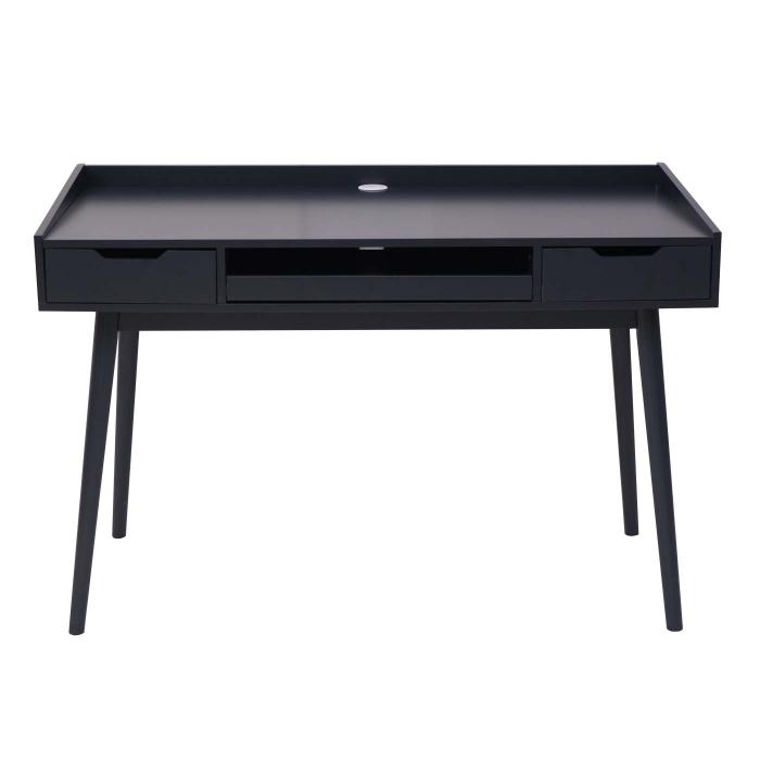 Schreibtisch HWC-A70b, Brotisch Computertisch, MDF 120x55cm ~ dunkelgrau