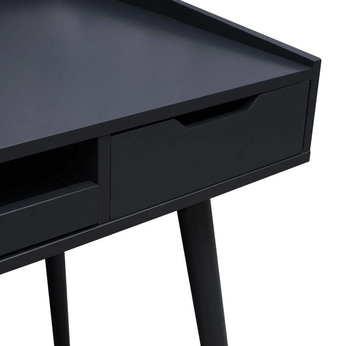 Schreibtisch HWC-A70b, Brotisch Computertisch, MDF 120x55cm ~ dunkelgrau