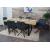 6er-Set Esszimmerstuhl HWC-H71, Küchenstuhl Lehnstuhl Stuhl, drehbar Auto-Position Stoff/Textil Stahl ~ dunkelgrau