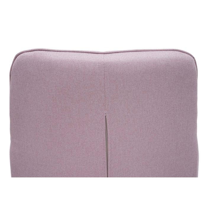 Esszimmerstuhl HWC-H73, Küchenstuhl Stuhl Armlehnstuhl, Retro Stahl Stoff/Textil ~ rosa