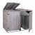 XL 2er-/4er-Mülltonnenverkleidung HWC-H74, Mülltonnenbox, erweiterbar 120x75x96 Holz FSC-zertifiziert ~ anthrazit-grau