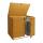 XL 2er-/4er-Mlltonnenverkleidung HWC-H75b, Mlltonnenbox, erweiterbar 138x138x105cm Holz MVG-zertifiziert ~ braun