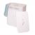 Wäschekorb HWC-C21, Laundry Wäschebox Wäschesammler Wäschebehälter, Bambus 2 Fächer 63x55x34cm 100l ~ weiß