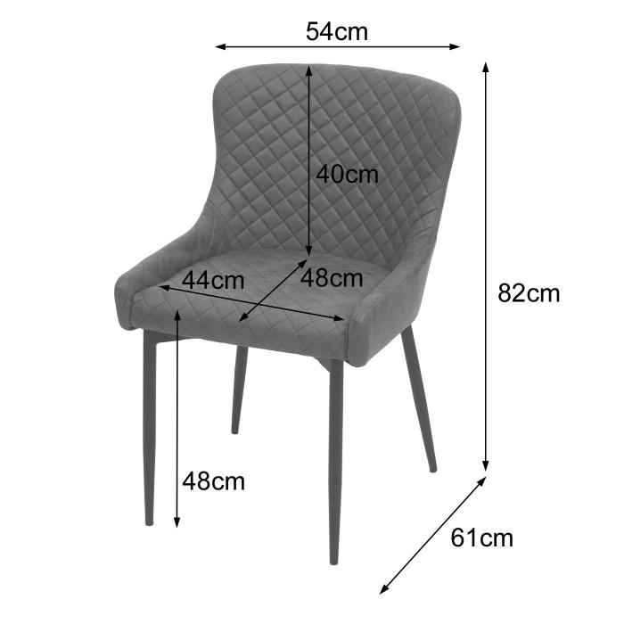 2er-Set Esszimmerstuhl HWC-H79, Kchenstuhl Lehnstuhl Stuhl, Vintage Metall ~ Stoff/Textil dunkelgrau