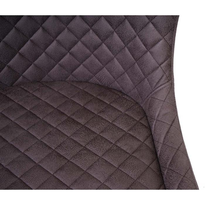 Barhocker HWC-H79, Barstuhl Tresenhocker, Vintage Metall Fuablage ~ Stoff/Textil dunkelgrau