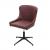Esszimmerstuhl HWC-H79, Lounge-Stuhl Küchenstuhl, höhenverstellbar drehbar Vintage Metall ~ Stoff/Textil braun