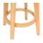 2er-Set Barhocker Navan, Barstuhl Tresenhocker, Holz Kunstleder drehbar ~ taupe, helle Beine