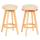2er-Set Barhocker Navan, Barstuhl Tresenhocker, Holz Kunstleder drehbar ~ creme, helle Beine 2er-Set Barhocker Navan, Barstuhl Tresenhocker, Holz Kunstleder drehbar ~ creme, helle Beine