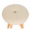 2er-Set Barhocker Navan, Barstuhl Tresenhocker, Holz Kunstleder drehbar ~ creme, helle Beine