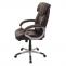 Brostuhl HWC-A71, Chefsessel Drehstuhl, Kunstleder ~ coffee-braun