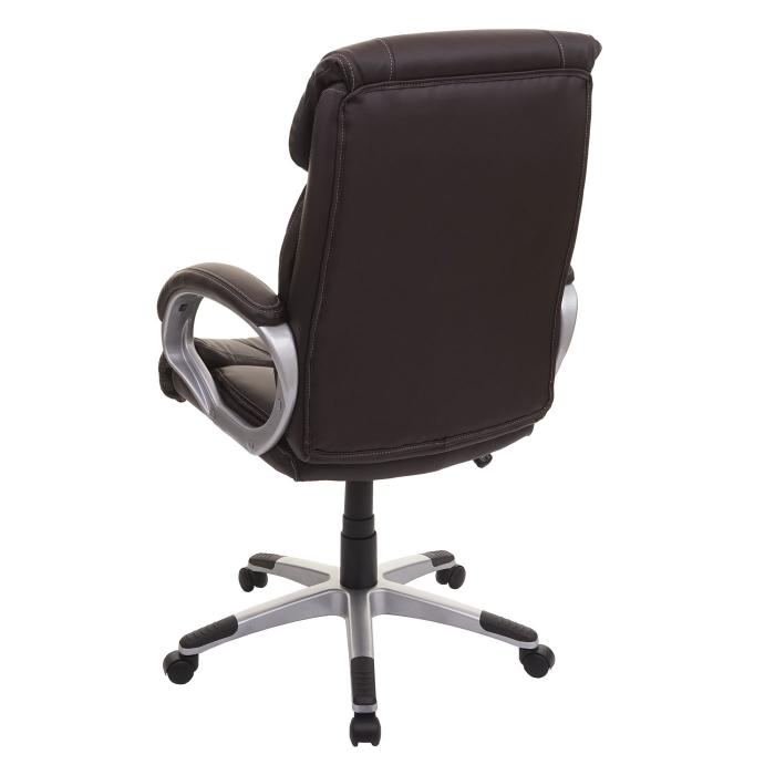 Brostuhl HWC-A71, Chefsessel Drehstuhl, Kunstleder ~ coffee-braun